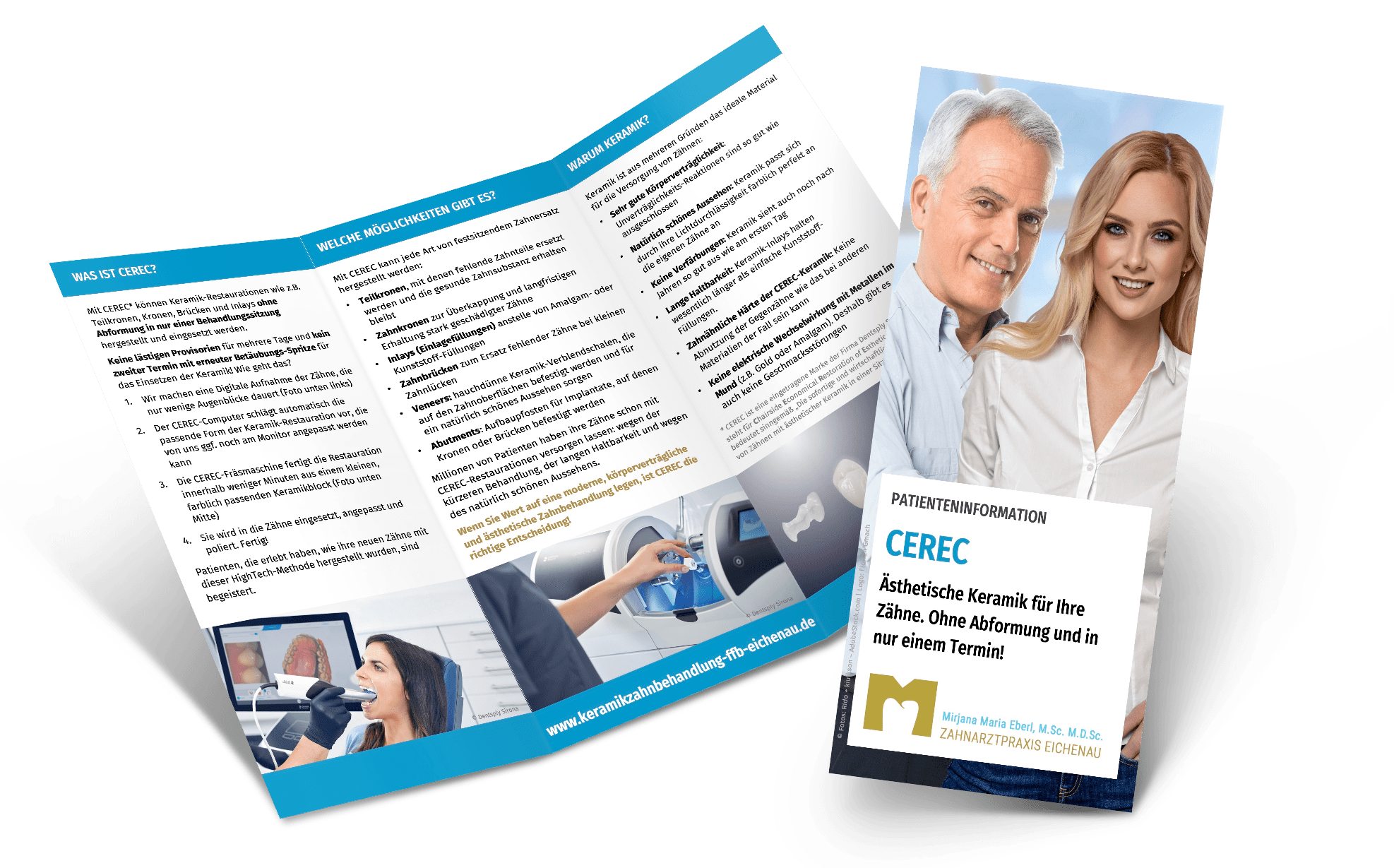 Download Flyer Cerec FFB Eichenau, Zahnarztpraxis Eberl